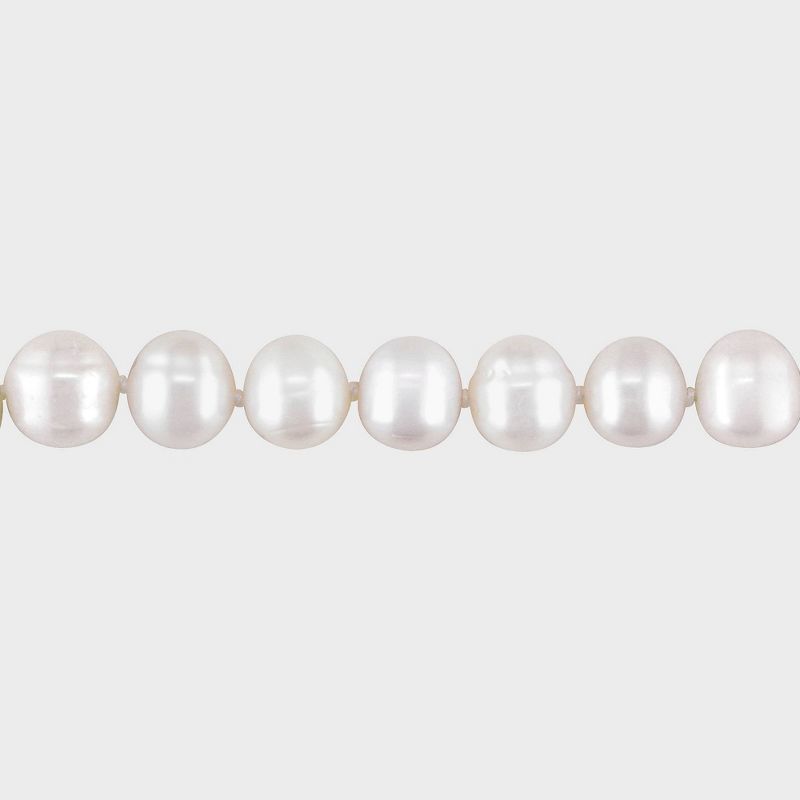 Cultured Freshwater Pearl Necklace in Sterling Silver - White, 2 of 4