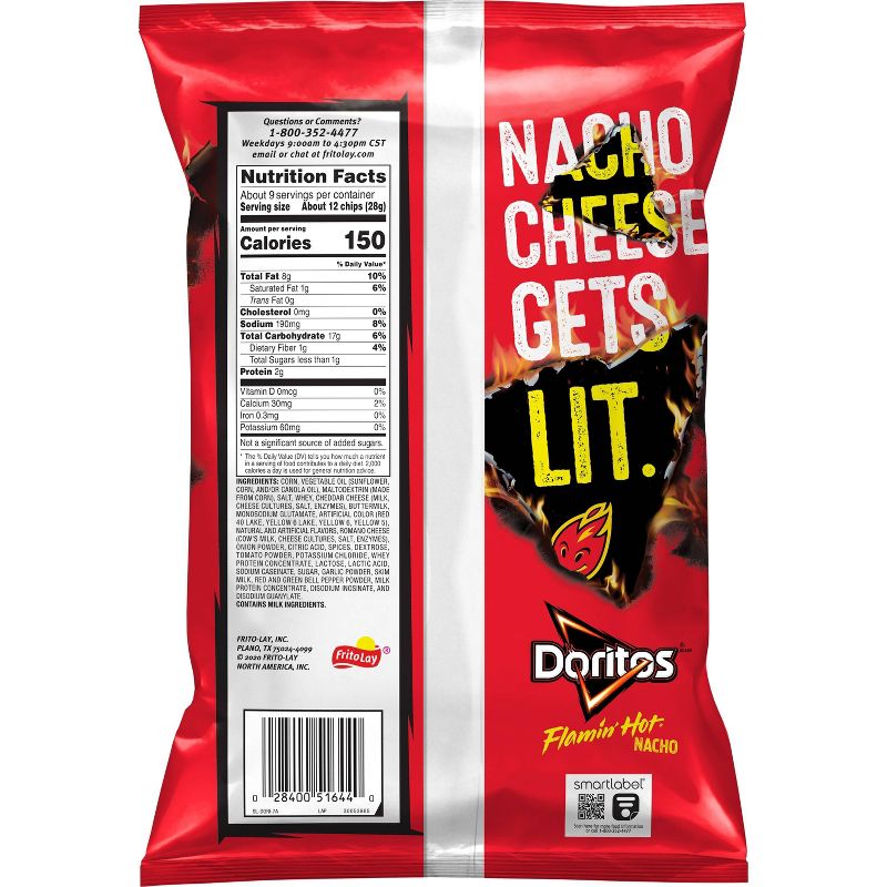 Doritos Flamin&#39; Hot Nacho Cheese Tortilla Chips - 9.25oz, 3 of 6