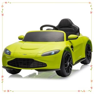 12V Kids Ride On Sports Car Licensed Aston Martin Electric Ride On Toy for Toddles Battery Powered Vehicle with Remote Control - 1 of 4
