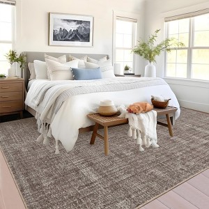Area Rug for Living Room Machine Washable Modern Abstract Indoor Carpet Ultra Soft Non-Slip Low Pile Bedroom Accent Carpet - 1 of 4