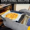 Racxily 6pcs Pot Holders and Oven Mitts Heat Resistant, Non-Slip Silicone Mini Oven Gloves and Hot Pads for Kitchen - 2 of 4