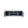 Modern Mirrored Silver TV Stand for 65" TVs, Media Console with Doors, Entertainment Cabinet for Living Room-The Pop Home - 4 of 4