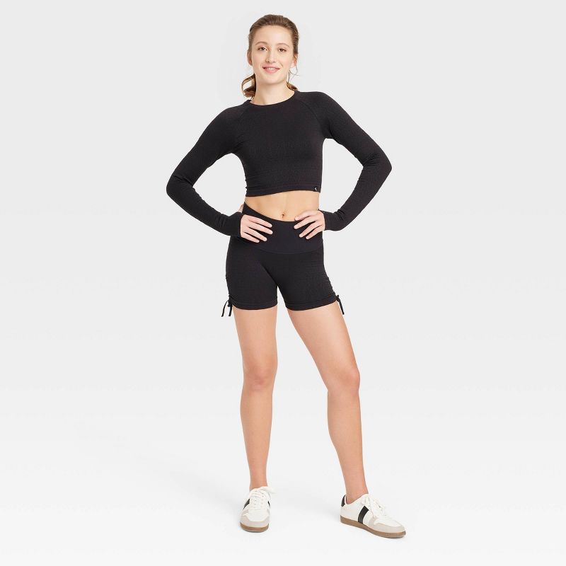 Women's Side Cinch Seamless Bike Shorts 2" - JoyLab™, 3 of 5