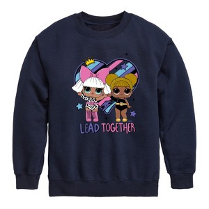 Boys' - LOL Surprise! - LOL Heart Graphic Long Sleeve Fleece Sweatshirt - 1 of 4