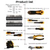 Aghana Digitals 34-Piece Metal & Iron Home Mechanic Tool Set with Toolbox, Individual Containers - 3 of 4