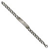 Black Bow Jewelry Mens 12mm Gun Metal Plated Stainless Steel Matte I.D. Bracelet, 9 Inch - 2 of 4