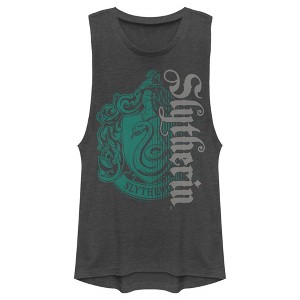 Juniors Womens Harry Potter Hogwarts 4 House Crest Festival Muscle Tee - 1 of 4