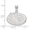 Black Bow Jewelry 10k White Gold Iowa State Cyclones NCAA Medium Pendant - 2 of 3