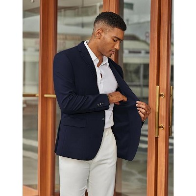 COOFANDY Men's Casual Blazer Slim Fit Two Button Lightweight Sport Coats Business Suit Jacket Black 50 — фото 3