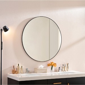 TUYOHW 40x30inch Wall Mount Bathroom Mirror,Modern Rectangle Wall Mount Vanity Mirror for Bathroom(Horizontal & Vertical) - 1 of 4