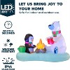 Joyfy 6 FT Christmas Inflatable Decoration, Polar Bear & Penguin with Campfire Inflatable with Built-in LEDs for Xmas Party Outdoor Lawn Garden Décor - 3 of 4