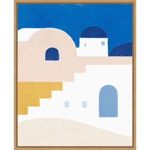 Amanti Art Simple Santorini I by Victoria Barnes Canvas Wall Art Print Framed 16 x 20-in. - 1 of 4