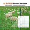 VEVOR Electric Fence Netting, 50" H x 164' L, PE Net Fencing with Posts & Double-Spiked Stakes, Utility Portable Mesh for Goats, Sheep, Lambs, Deer - 3 of 4