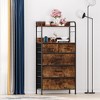 Whizmax 5 Drawers Dressers & Chests of Drawers ,for Hallway, Entryway, Storage Organizer Unit with Fabric, Sturdy Metal Frame, Wood Tabletop - 2 of 4