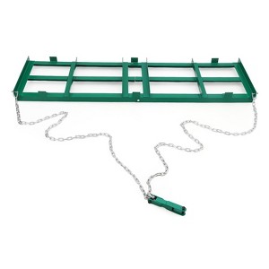 Drag Harrow Driveway Grader, Drag Harrow with Heavy Duty Chain, Grader Landscape Power Rake for Tractor, Mower - 1 of 4