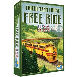 Rio Grande Games: Free Ride USA - Railroad Strategy Board Game, 1-5 Players,14+ - 1 of 4