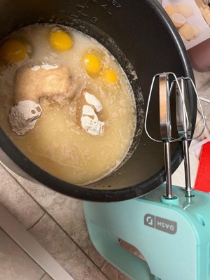 Dash SmartStore Deluxe Compact Electric Hand Mixer + Whisk andMilkshakeAttachment for Whipping, Mixing Cookies, Brownies, Cakes, Dough, Batters