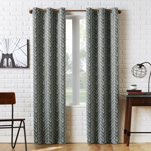 Kenwood Chevron Blackout Grommet Top Curtain Panel Sun Zero Target