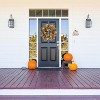 Attop Artificial Fall Wreath for Front Door Autumn Wreath with Golden Eucalyptus Leaves,Oak Leaves Decor - 2 of 4