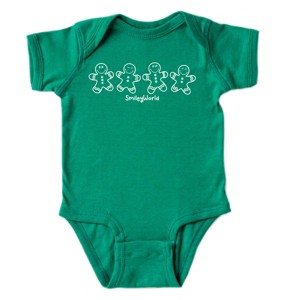 SmileyWorld Gingerbread - Baby Short Sleeve Graphic Bodysuit - 1 of 4