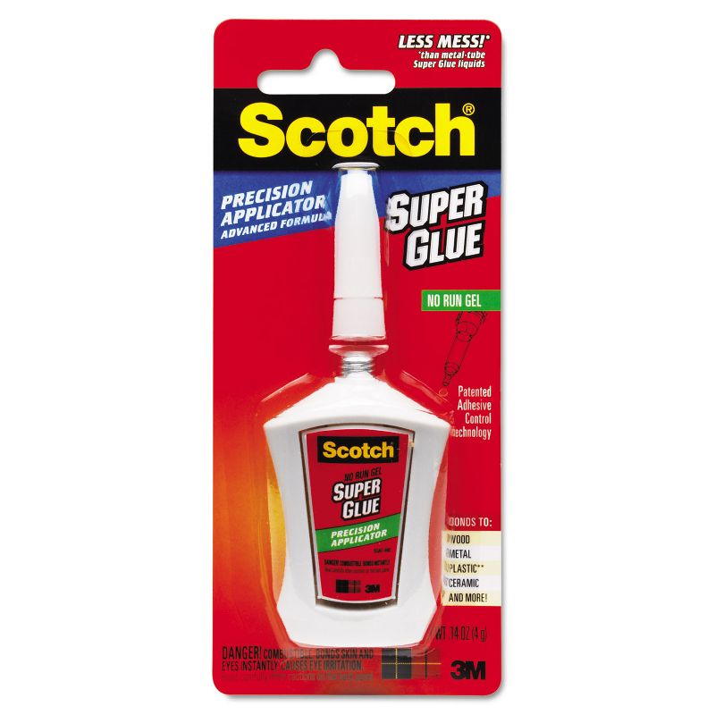 Scotch Super Glue Gel Precision Applicator 0.14 oz AD125, 2 of 10