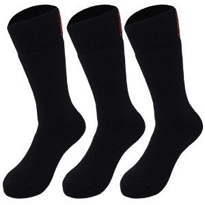 Winter Socks for Men 3 Pairs, Seamless Toe Reinforced Heel Shoe Size 8-11.5 - 1 of 4