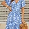 LEVEN SIXTEEN Floral Short Sleeve Summer Dress - 2 of 3