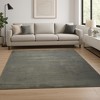 HomeRoots 8' X 10' Gray Abstract Hand Knotted Area Rug - 2 of 3