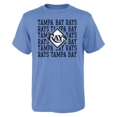 MLB Tampa Bay Rays Women's Short Sleeve V-Neck Core T-Shirt - M