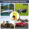 15 Gallon Rolling Fuel Caddy with 10ft Hose and Siphon Pump, Gas/Diesel Transfer Tank on Wheels for Cars Boats ATVs Mowers, Shut-Off Valves - 4 of 4