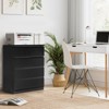 Karl Home 4-Drawer Black Particle Board 23.62in. W Chest of Drawer - 3 of 3