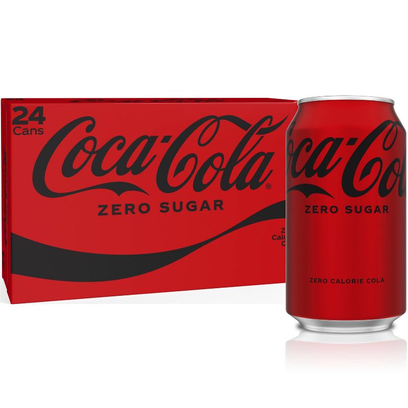 Coca-Cola Zero Sugar - 24pk/12 fl oz Cans, 1 of 8