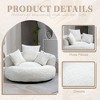 NicBex Modern Bean Bag Chair with 3 Pillows, Lazy Sofa for Adults and Kids, Comfy Chair for Living Room, Bedroom, Beige - 2 of 4
