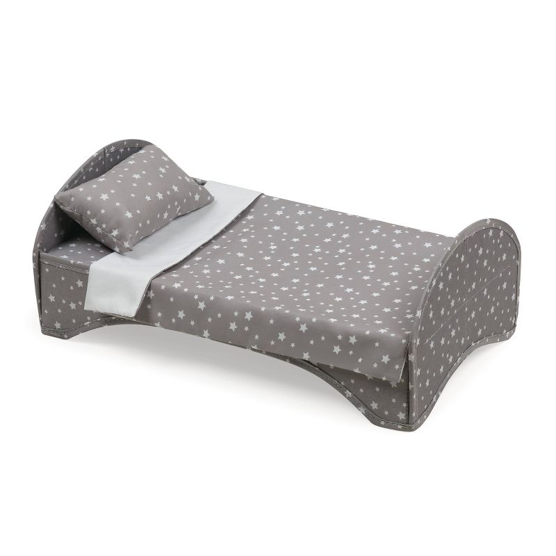 Travel and Tour Trolley Carrier with Bed for 18-in&#34; Dolls - Gray/Stars, 4 of 13