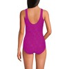 Lands' End Women's Chlorine Resistant Scoop Neck Soft Cup Tugless Sporty One Piece Swimsuit - 2 of 4