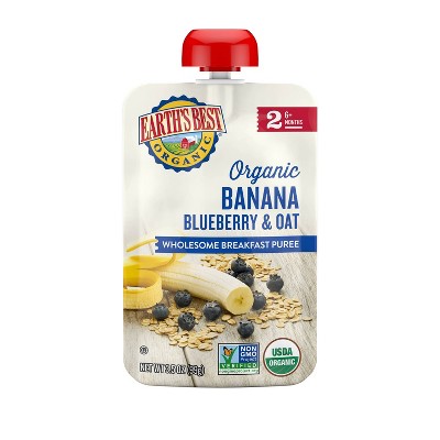 Best Organic Banana Baby Food, Gluten Free Pouches For Infants & Toddlers