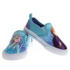 Frozen Elsa Anna Girls No Lace Shoes - Kids Disney Character Loafer Low top SlipOn Casual Tennis Canvas Sneakers (size 5-12 toddler - little kid) - image 3 of 4