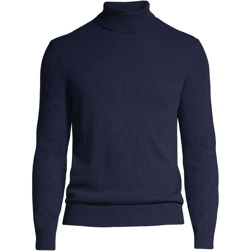 Lands' End Men's Fine Gauge Cashmere Turtleneck Sweater, 2 of 6