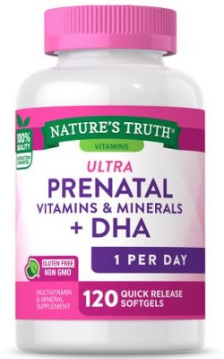 Image of Nature's Truth Prenatal Vitamin with DHA | 120 Softgels