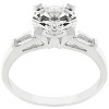 Slickblue Radiant 2.9 Ct. Triple Stone Engagement Ring for Women with Round and Baguette Stone Cuts, Size 5 to 10 - 2 of 4