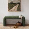 Vynxaria Boucle Waterfall Bench Green 42"W - 4 of 4