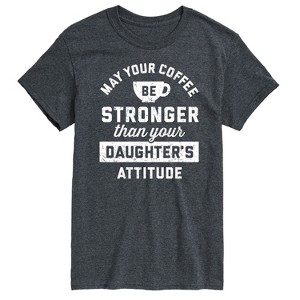 Men's - Instant Message - Coffee Stronger Than Attitude Short Sleeve Graphic T-Shirt - 1 of 4