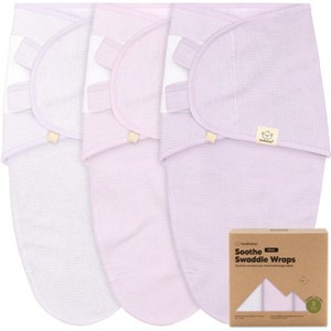 3pk Soothe Wren Swaddle Sleep Sacks, Organic Newborn Swaddles Wrap 0-3 Months, Soft Baby Wearable Blanket - 1 of 4