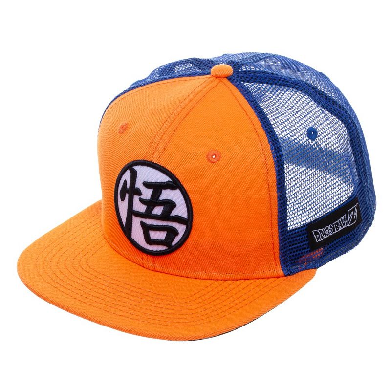 Dragon Ball Z anime cartoon symbol Orange adjustable hat cap for Men, 1 of 6