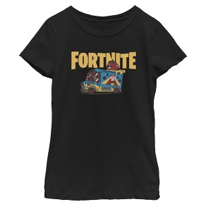 Girls Fortnite Uncle Pete's Pizza Pit T Shirt - 1 of 4