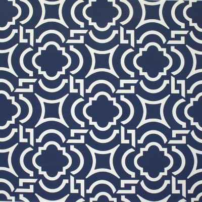 Navy and White Corded Outdoor Throw Pillow Set, 18.5-Inch