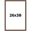 PosterPalooza | 26x38 Wide Barnwood Picture Frame, UV Acrylic, 6 Finishes - Grey, Brown, White, and Black - 2 of 4
