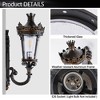 Maliang 21" H Vintage Outdoor Wall Lantern, Decorative Outdoor Lighting Fixture for Patio, Garden (One piece&No bulb) - 3 of 4