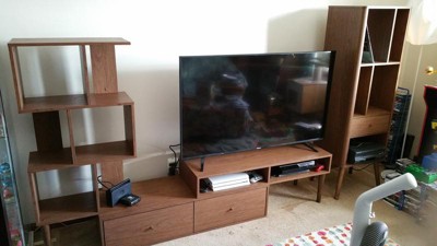 Haversham Mid century Retro Modern Display Tv Stand For Tvs Up To