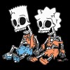 Women's The Simpsons Skeleton Bart and Lisa T-Shirt - 2 of 4